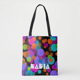 Bolsa Tote O caos do Bolinhas coloriu 2 + seu backgr.