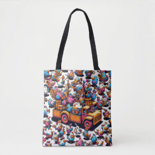 Bolsa Tote O Carro Pássaros Tintamare