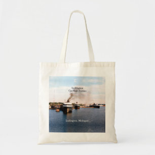 Bolsa Tote O carro/trilho de Ludington Ferries a sacola