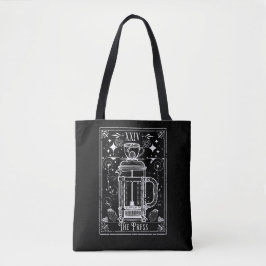 Bolsa Tote O Cartão de Tarô do Café Prensa Francesa