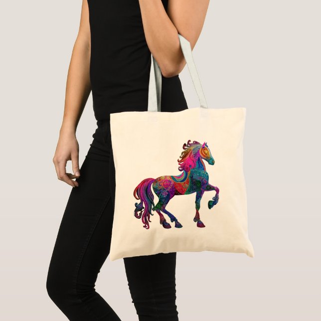 Bolsa Tote O Cavalo Revestido (Frente (produto))
