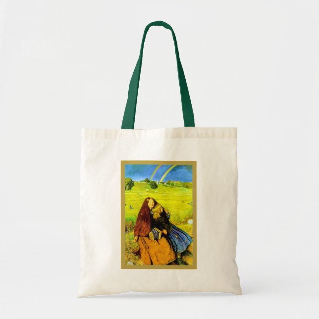 Bolsa Tote O ~ cego John Everett Millais da menina (Frente)