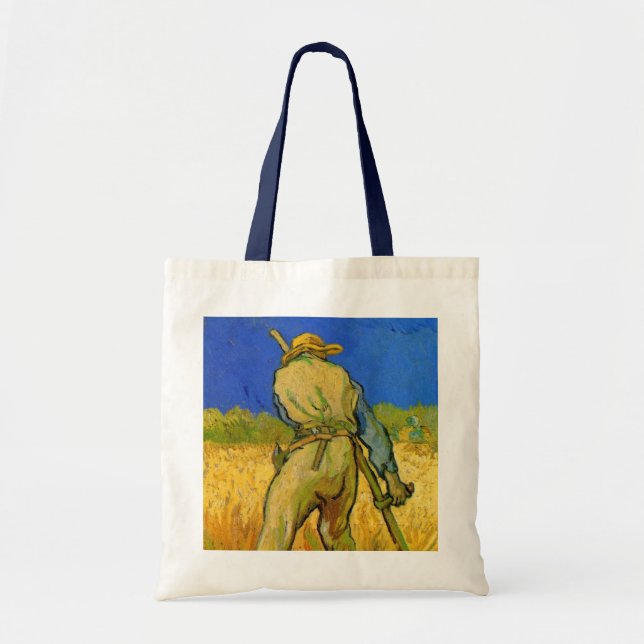 Bolsa Tote O Ceifeiro (após Millet) por Vincent van Gogh (Frente)