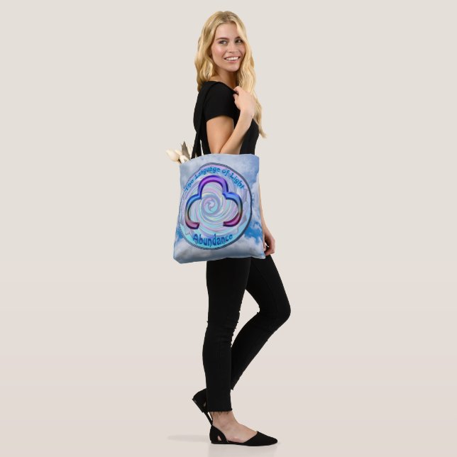 Bolsa Tote O Chakra da Garganta - Símbolo Abundância (No(a) Modelo)