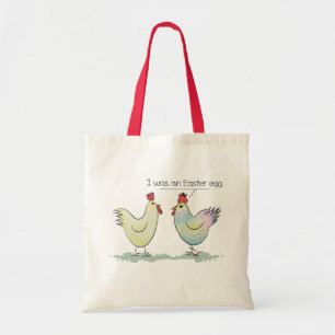 Bolsa Tote O Chicken engraçado era um Ovo de Páscoa
