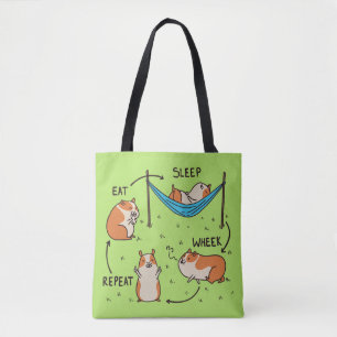 Bolsa Tote O ciclo de vida de um porquinho-da-índia