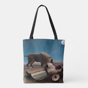 Bolsa Tote O cigano adormecido, Henri Rousseau