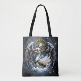 Bolsa Tote O Cisne Curioso de Relógio.