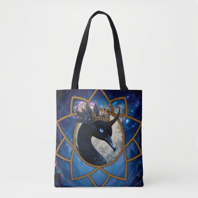 Bolsa Tote O Cisne que Guarda a Lua.   (Frente)