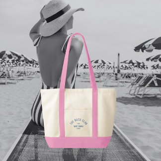 Bolsa Tote O Clube de Bach Azul Crista Personalizada Despedid