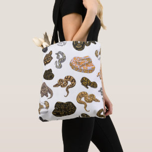 Bolsa Tote O cobra do pitão da bola Morph o teste padrão