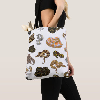 Bolsa Tote O cobra do pitão da bola Morph o teste padrão