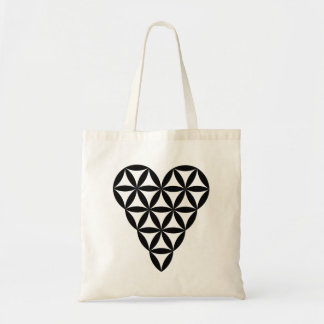 Bolsa Tote O Coração Da Vida - Preto/2D.