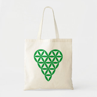 Bolsa Tote O Coração Da Vida - Verde/2D.