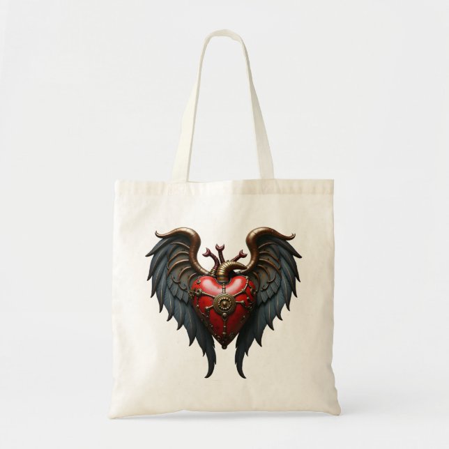 Bolsa Tote O coração pulsante da mecânica, (Frente)
