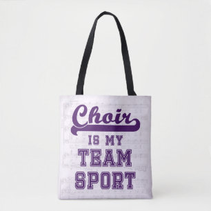 Bolsa Tote O coro é meu esporte de equipe