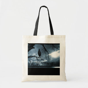 Bolsa Tote O corvo - nunca mais raios de sol & azul da árvor