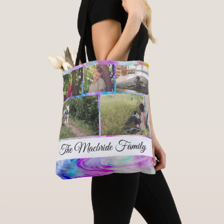 Bolsa Tote O costume adiciona seu próprio nome da colagem e