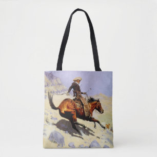 Bolsa Tote O Cowboy de Remington, Cavalaria Militar Vintage