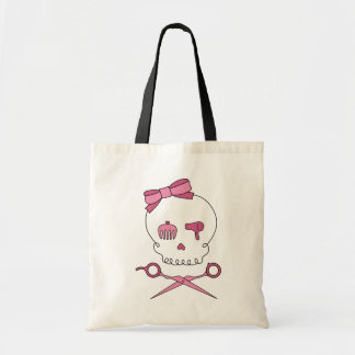 Bolsa Tote O crânio acessório do cabelo & Scissor Crossbones