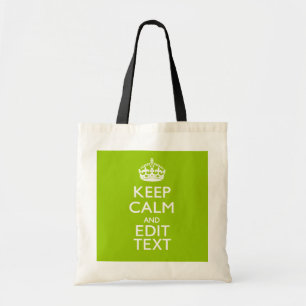 Bolsa Tote O Decor Verde Android Mantém Calma E O Texto