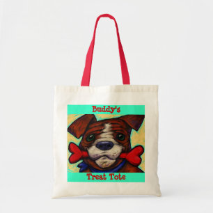 Bolsa Tote O deleite do cão do nome de animal de estimação