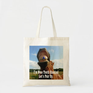 Bolsa Tote O dente azul permitiu o cavalo