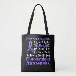 Bolsa Tote O Dentro é como minha fibromialgia corporal