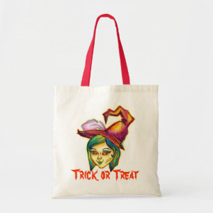 Bolsa Tote O Dia das Bruxas - bruxa magro