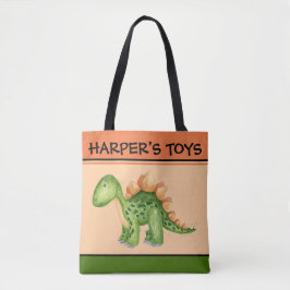 BOLSA TOTE O DINOSSAURO DA SACOLA PERSONALIZOU O NOME 2