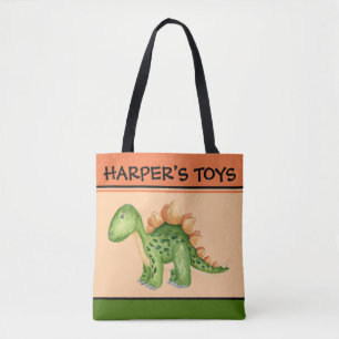 BOLSA TOTE O DINOSSAURO DA SACOLA PERSONALIZOU O NOME 2
