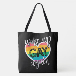Bolsa Tote O divertido mês do orgulho autoirônico acordou gay