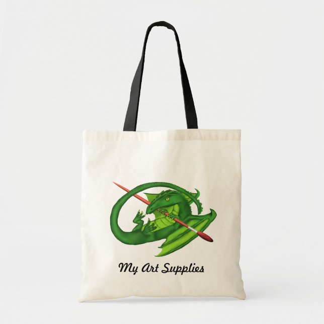 Bolsa Tote O dragão trabalha a sacola (Frente)