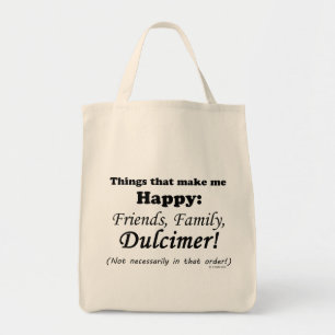 Bolsa Tote O Dulcimer faz-me feliz