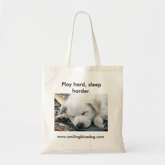 Bolsa Tote O duro do jogo, dorme mais duramente (Frente)
