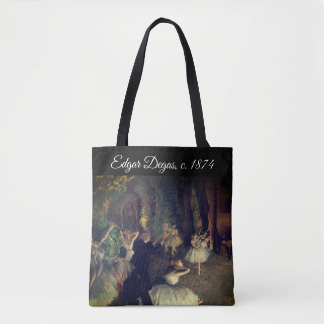Bolsa Tote O ensaio do Balé no palco de Degas: (Frente)