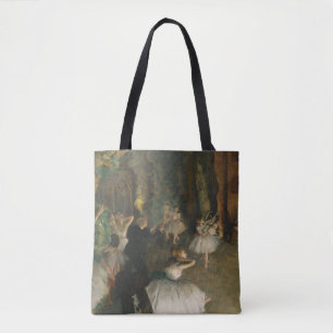 Bolsa Tote O Ensaio do Balleto no Palco por Edgar Degas