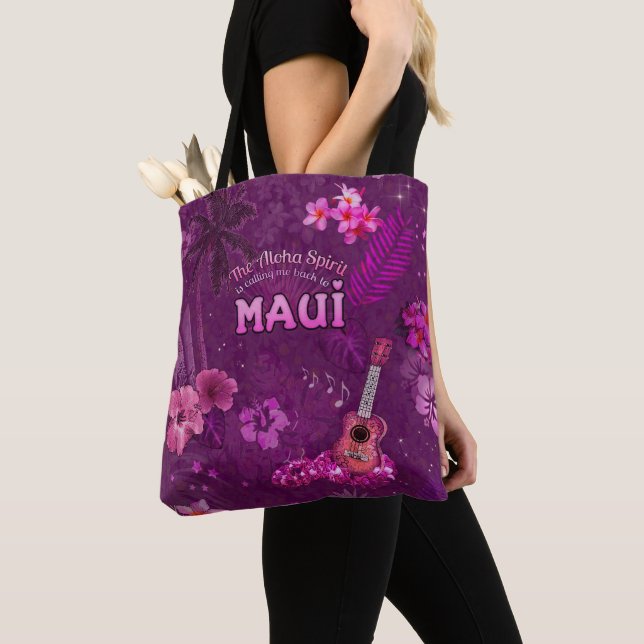 Bolsa Tote O Espírito Aloha está me chamando de volta para Ma (Close Up)