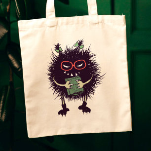 Bolsa Tote O estudante mau do inseto do geek ama ler