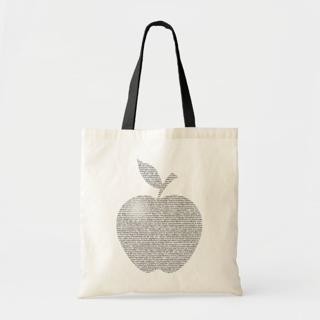 Bolsa Tote O Fandom preto Apple ensaca (Frente)