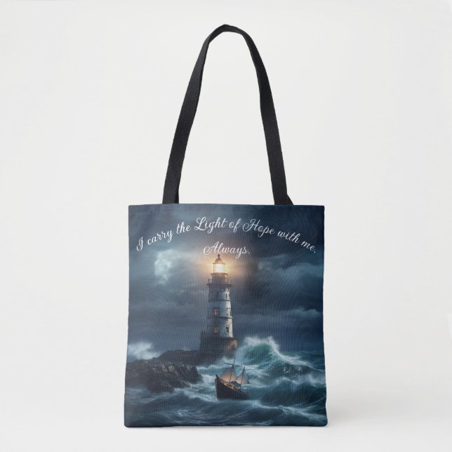 Bolsa Tote O farol da esperança (Frente)