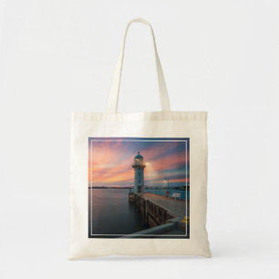 Bolsa Tote O farol Raffles o porto de , Singapore