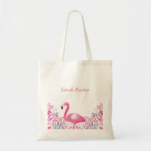 Bolsa Tote O flamingo bonito caçoa a sacola