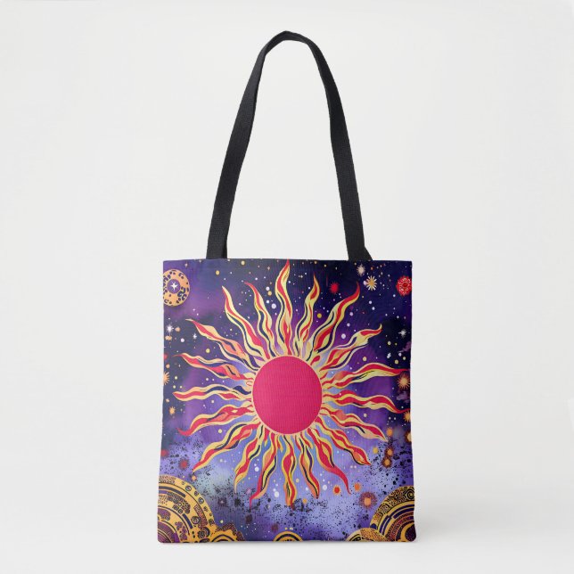 Bolsa Tote O Fogo Dançante do Cosmos (Frente)
