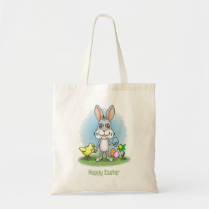 Bolsa Tote O frango e o coelho de Páscoa
