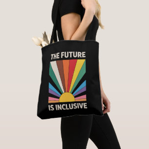 Bolsa Tote O Futuro É Inclusivo LGBTQ Pride Ally Rainbow