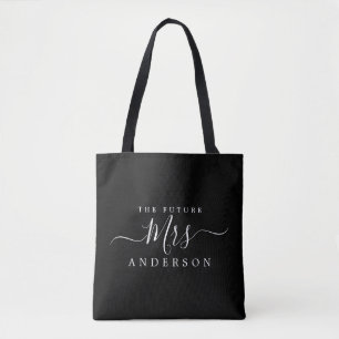 Bolsa Tote O Futuro Nome Personalizado Do Script Da Sra. Chic