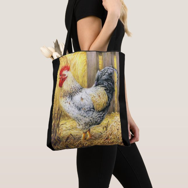 Bolsa Tote O galo do celeiro (Close Up)