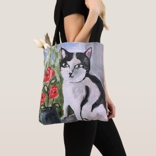 Bolsa Tote O gato e as papas