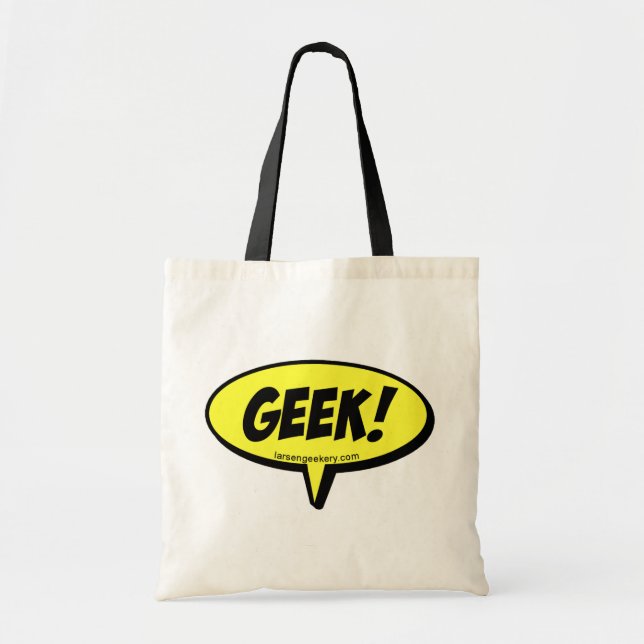 Bolsa Tote O geek fala a sacola (Frente)